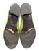 Bally Shoe Size 9 Lime Green Suede Round Toe Gold Tone Hardware Flats Loafers Lime Green / 9