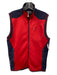 RLX AS IS Size M Red & Navy Synthetic Solid Vest Golf Men's Jacket Red & Navy / M
