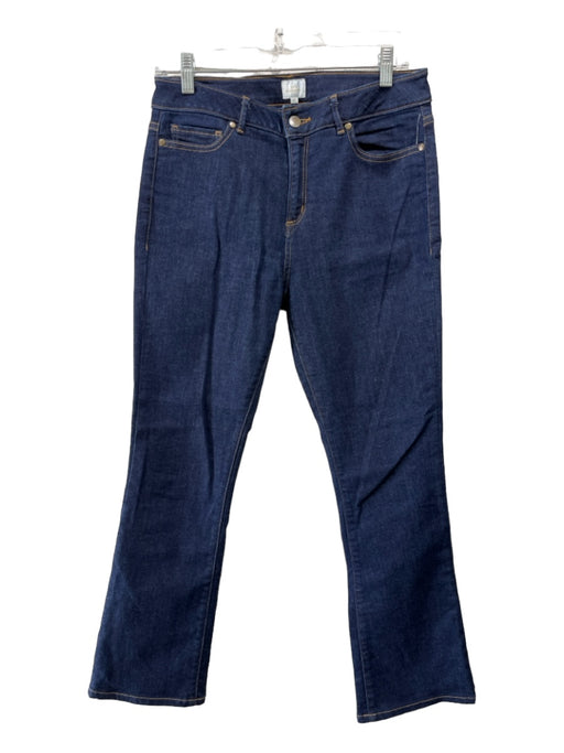 Ann Mashburn Size 27 Dark Wash Cotton Denim Mid Rise Bootcut 5 Pocket Jeans Dark Wash / 27