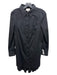 Milly Size 4 Black cotton & polyamide Button Up Darts Shirt Dress Dress Black / 4