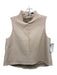 Tibi Size 4 Beige cotton & polyamide Sleeveless Back Zip Top Beige / 4