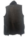 Velvet Size P Black Polyester Faux Fur Shawl Collar Vest Black / P