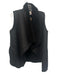 Velvet Size P Black Polyester Faux Fur Shawl Collar Vest Black / P