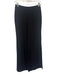 Ann Mashburn Size 4 Black Silk Mid Rise Side Zip Wide Leg Pants Black / 4