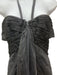 Versace Size 42/8 Dark Gray Silk Blend Halter Neck Gathered Cut Out Mini Dress Dark Gray / 42/8