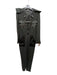 Tom Ford Size 38 Black Silk Leather trim Button Front Cut Out Pockets Jumpsuit Black / 38