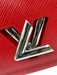 Louis Vuitton Red Leather Epi Leather Silver Hardware Flap Chain Bag Red / MM