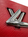 Louis Vuitton Red Leather Epi Leather Silver Hardware Flap Chain Bag Red / MM