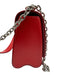 Louis Vuitton Red Leather Epi Leather Silver Hardware Flap Chain Bag Red / MM