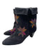 Isabel Marant Shoe Size 41 Gray Suede Star Detail Almond Toe Stack Heel Booties Gray / 41