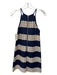 Lilly Pulitzer Size 00 Navy, White, Gold Cotton Sleeveless Applique Darted Dress Navy, White, Gold / 00