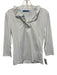 J. McLaughlin Size S White Nylon & Spandex Long Sleeve Ruffle Neckline Top White / S