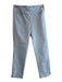 J. McLaughlin Size 6 Blue & White Rayon Blend Flat Front Checked Pants Blue & White / 6