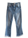 Frame Size 25 Light Denim Cotton Blend 5 Pocket Zip Fly Cropped mid rise Jeans Light Denim / 25