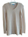 J Mclaughlin Size XS Pale Pink Cotton Long Sleeve V Neck Knit Sweater Top Pale Pink / XS