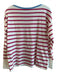 J Mclaughlin Size Large White, Red & Blue Cotton Long Sleeve Boat Neck Top White, Red & Blue / Large