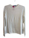 J Mclaughlin Size Medium White Cotton Long Sleeve Round Neck Button Sleeve Top White / Medium