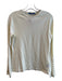 J Mclaughlin Size Small Ivory Cotton Long Sleeve Round Neck Button Sleeve Top Ivory / Small