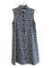 J Mclaughlin Size XS Navy & white Rayon Blend All Over Sleeveless Dress Navy & white / XS