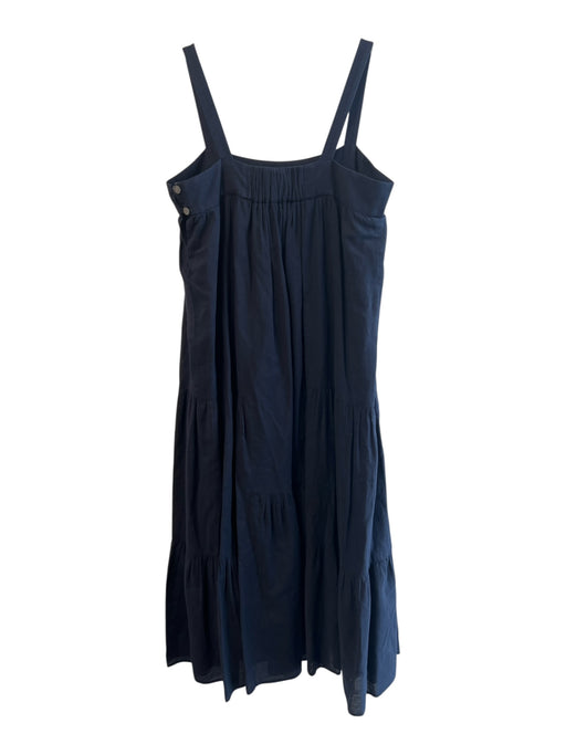 Jenni Kayne Size XS Navy Blue Cotton & Linen Sleeveless Soccer Photo Dress Navy Blue / XS