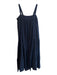 Jenni Kayne Size XS Navy Blue Cotton & Linen Sleeveless Soccer Photo Dress Navy Blue / XS