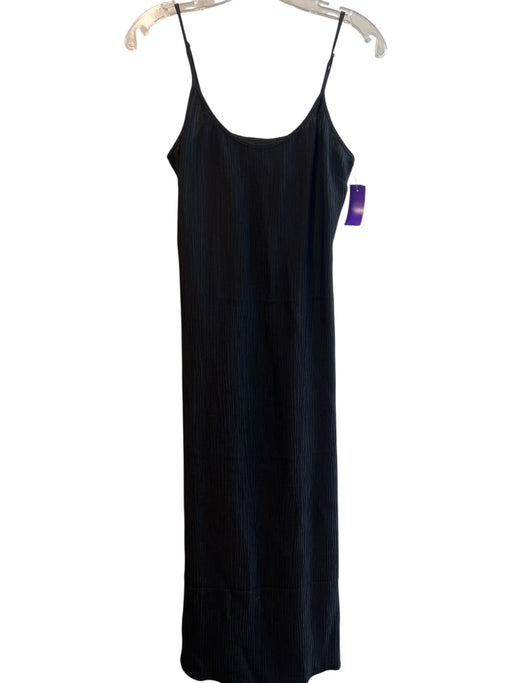 Jenni Kayne Size XS Black Viscose Blend Spaghetti Strap solid color Dress Black / X