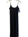 Jenni Kayne Size XS Black Viscose Blend Spaghetti Strap solid color Dress Black / X