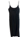 Jenni Kayne Size XS Black Viscose Blend Spaghetti Strap Pockets Scoop neck Dress Black / XS
