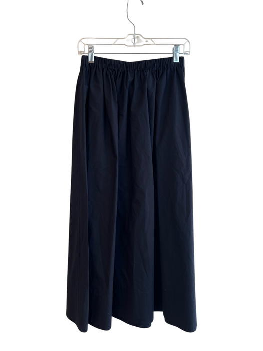 Jenni Kayne Size XS Navy Cotton Elastic Waist Pockets Ankle Length Skirt Navy / XS