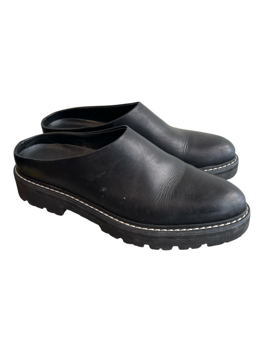 Jenni Kayne Shoe Size 38 Black Manmade Material Platform Closed Toe Mule Shoes Black / 38