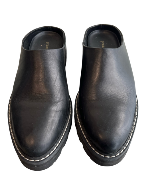 Jenni Kayne Shoe Size 38 Black Manmade Material Platform Closed Toe Mule Shoes Black / 38