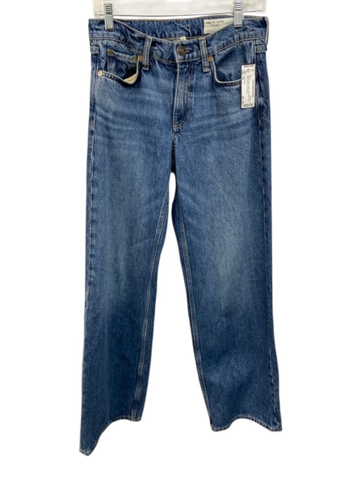 Rag & Bone Size 24 Medium Wash Cotton High Rise Acid Wash Boot Cut Jeans Medium Wash / 24