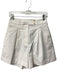 Jenni Kayne Size 0 White Cotton Button & Zip Pleat Detail pocket Shorts White / 0