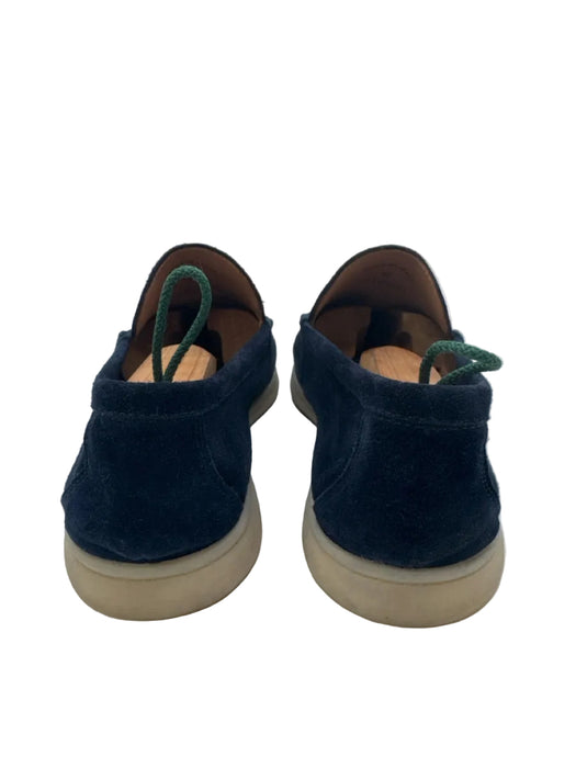 Loro Piana Shoe Size 42 Like New Navy Suede Solid Dress Men's Shoes