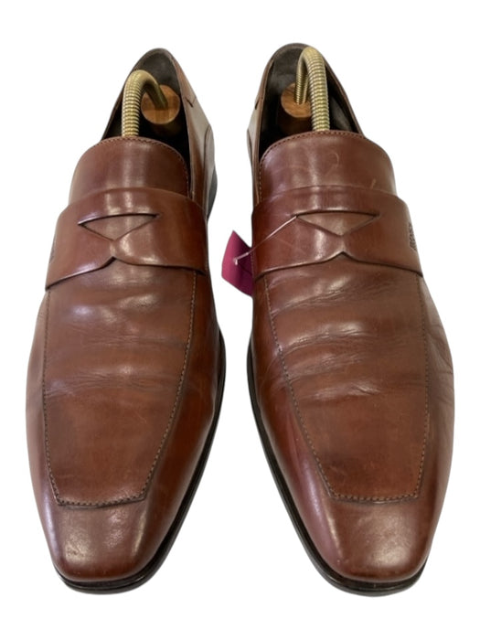 Boss Shoe Size 9 Made in Italy Brown Leather Solid Dress Men's Shoes 9