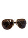 Prada tortoise Acrylic Aviator Brown Lens Gold Frame Sunglasses tortoise