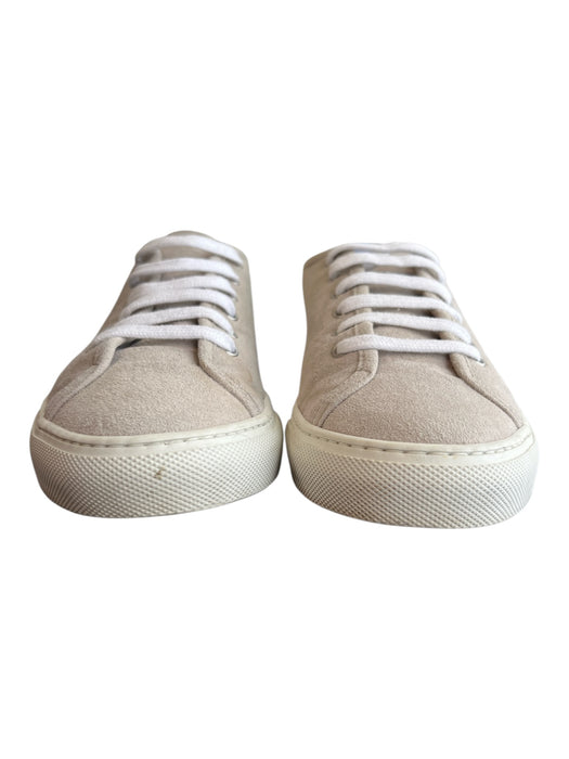 Woman by Common Projects Shoe Size 37 Sand Suede Low Top lace up Sneaker Shoes Sand / 37
