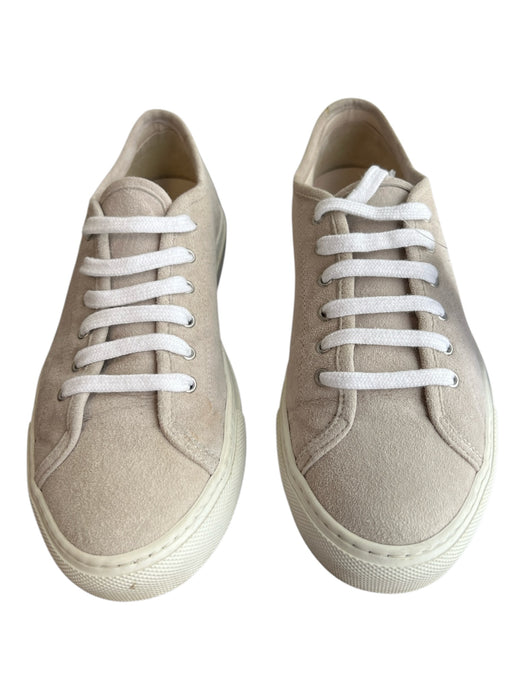 Woman by Common Projects Shoe Size 37 Sand Suede Low Top lace up Sneaker Shoes Sand / 37
