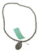 No Brand Gold black & white stone Druzy Dalmation Jasper Necklace Gold