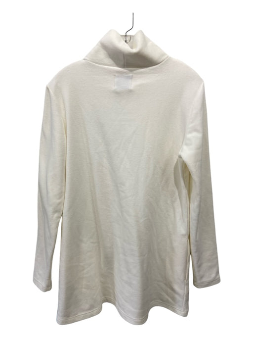 Dudley Stephens Size XL Off White Polyester Turtle Neck Long Sleeve Fleece Top Off White / XL