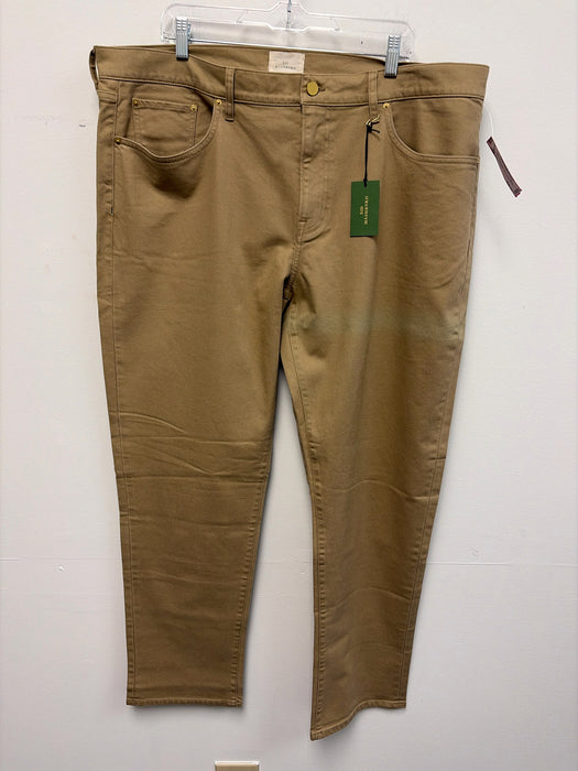 Sid Mashburn NWT Size 42 Brown Cotton Solid Zip Fly Men's Pants AS IS