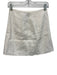 Reformation Size 0 White Linen Zip & Button Button Detail Mini Skirt White / 0