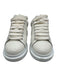 Alexander McQueen Shoe Size 38.5 White & Rose Gold Leather Lace Up Sneakers White & Rose Gold / 38.5