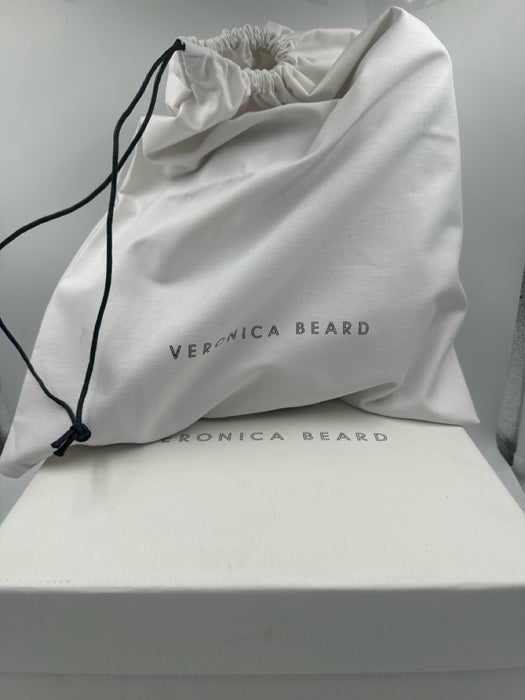 Veronica Beard Shoe Size 10.5 Beige Suede & Cork Thong Open Heel Wedges