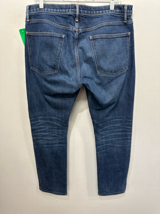 Vince AS IS - Faded Size 34 medium dark wash Cotton Blend Solid Jean Men's Pants