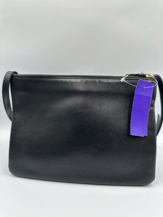 Celine Black Leather Zip Top Multi attachment Gold Hardware Dust Bag Incl. Bag