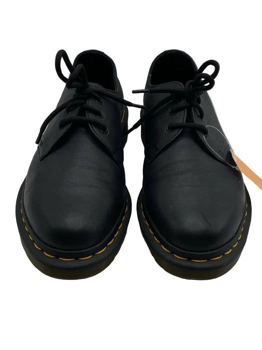 Dr. Martens Shoe Size 8 Black Leather Solid Dress Men's Shoes