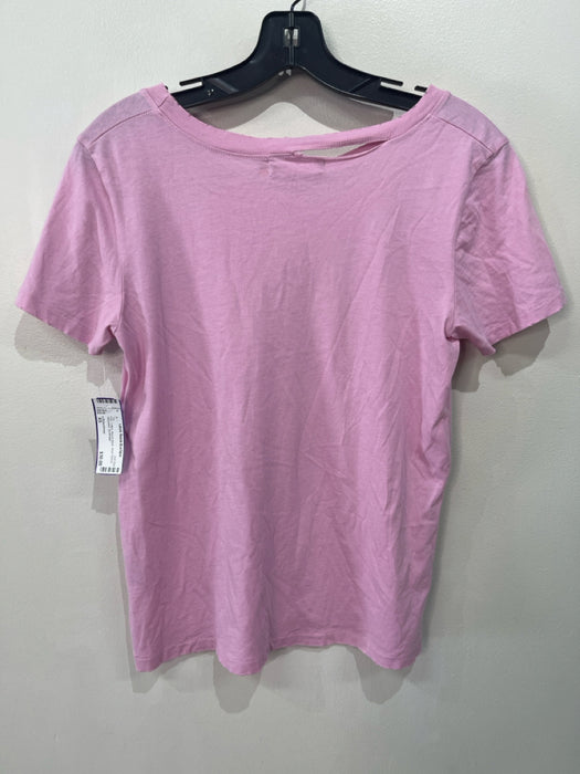 n:Philanthropy Size XS Pink Cotton Round Neck Short Sleeve distressed Top