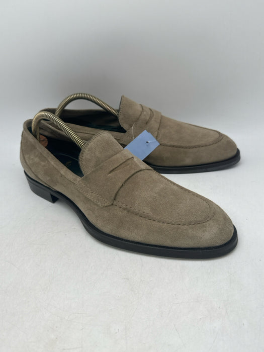 Pastori Shoe Size 8.5 NWT Tan Suede Solid loafer Men's Shoes