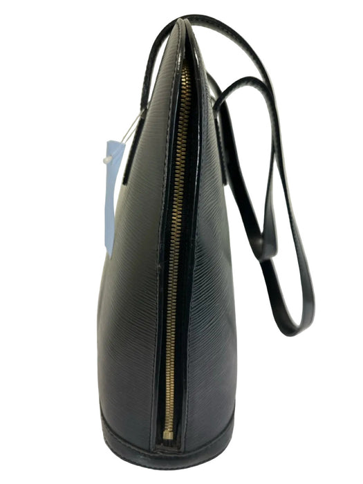 Louis Vuitton Black Leather Epi Zip Close Top Handle Shoulder Bag